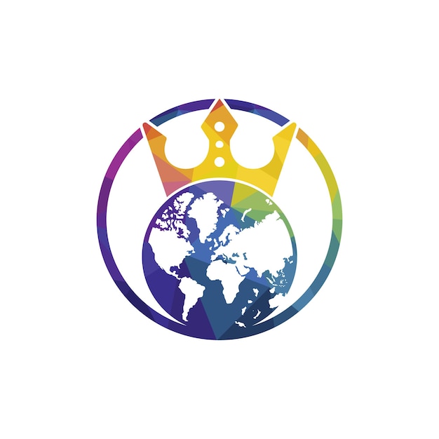 Diseño de logotipo vectorial King Planet