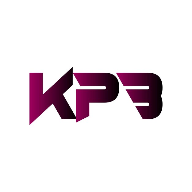 El diseño del logotipo vectorial de KPB es un resumen creativo de la letra inicial, el símbolo inicial y el icono.