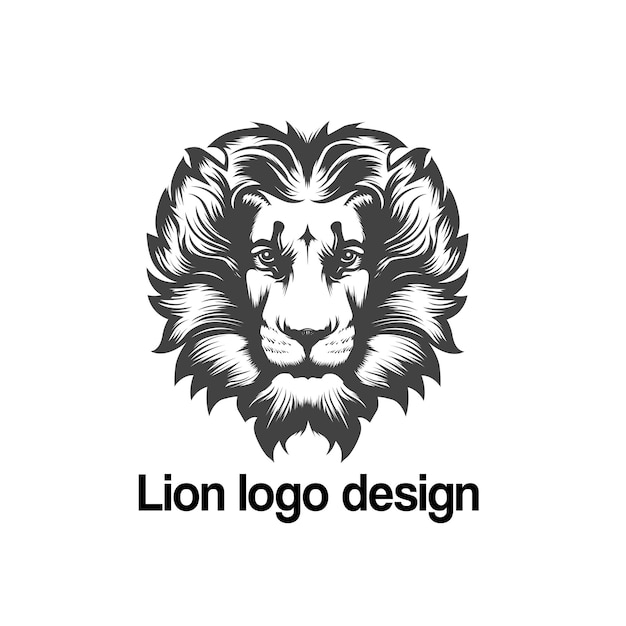 Diseño del logotipo vectorial del león