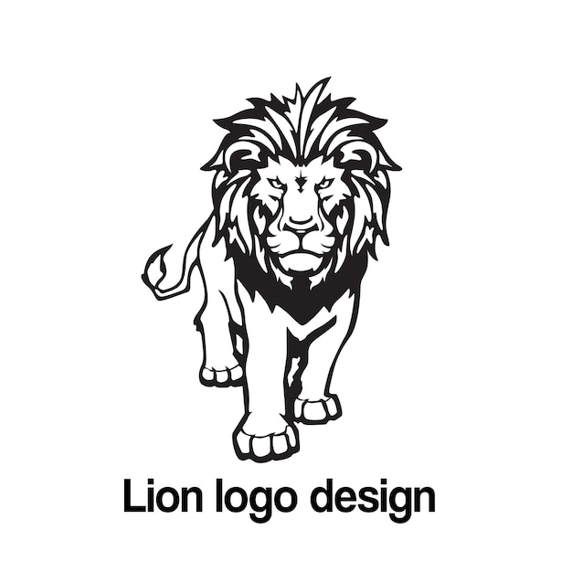 Diseño del logotipo vectorial del león