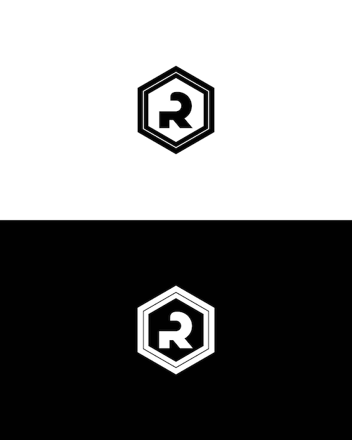 Diseño de logotipo vectorial letra r