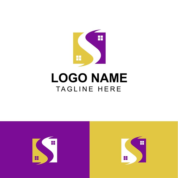 Vector diseño de logotipo vectorial con letra s para agentes inmobiliarios y propietarios de viviendas