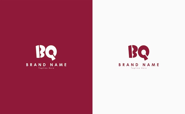 Diseño del logotipo vectorial de las letras BQ