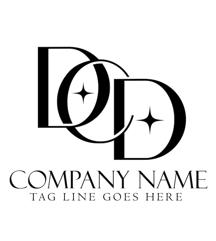 Vector diseño de logotipo vectorial de letras dcd o cdd para boutiques de joyería de moda de lujo y startups