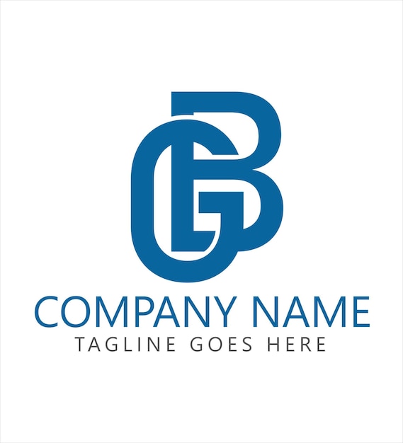 Diseño de logotipo vectorial de letras GB o BG para un negocio de inicio de salón de joyería de lujo