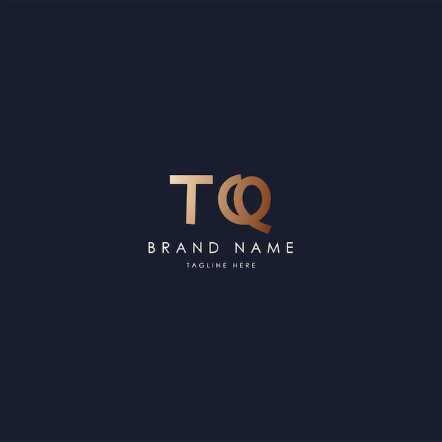 Diseño del logotipo vectorial de las letras TQ