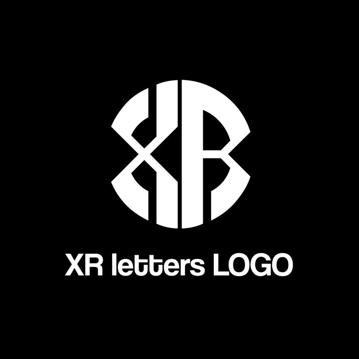 Vector diseño del logotipo vectorial de letras xr