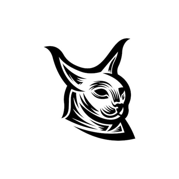 Diseño de logotipo vectorial de lince animal