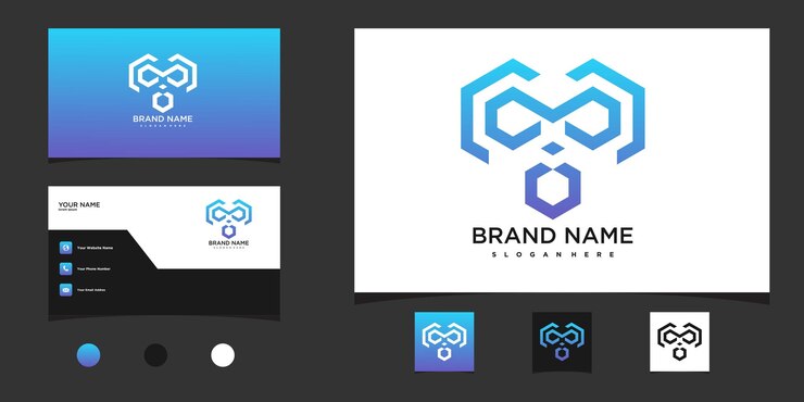 Vector diseño de logotipo vectorial de mono con líneas modernas premium vector