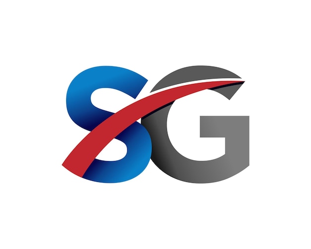 Diseño del logotipo vectorial del monograma alfabético SC