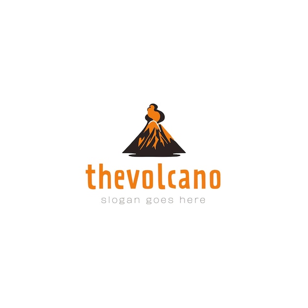 Diseño de logotipo vectorial de montaña
