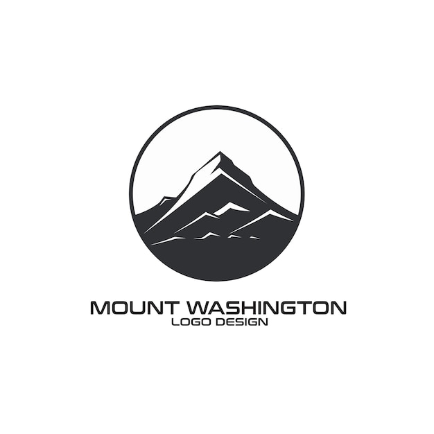 Diseño del logotipo vectorial del Monte Washington