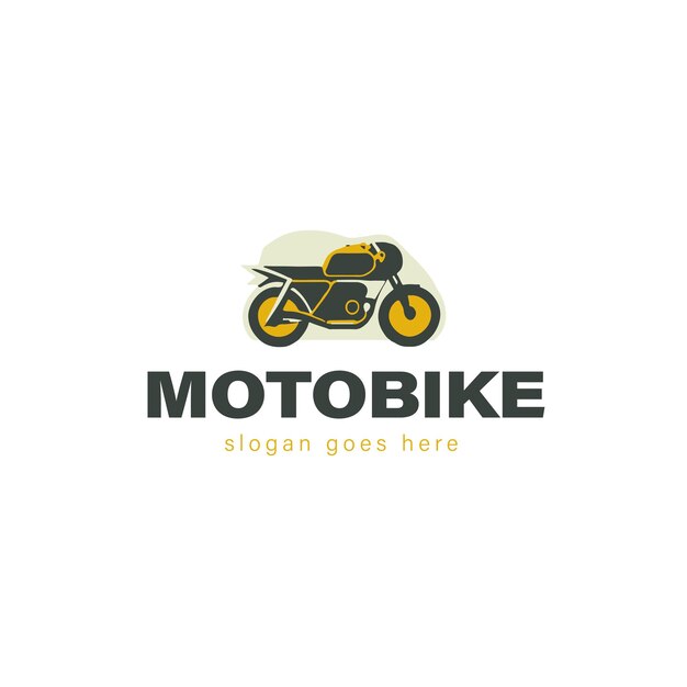 Diseño de logotipo vectorial de moto