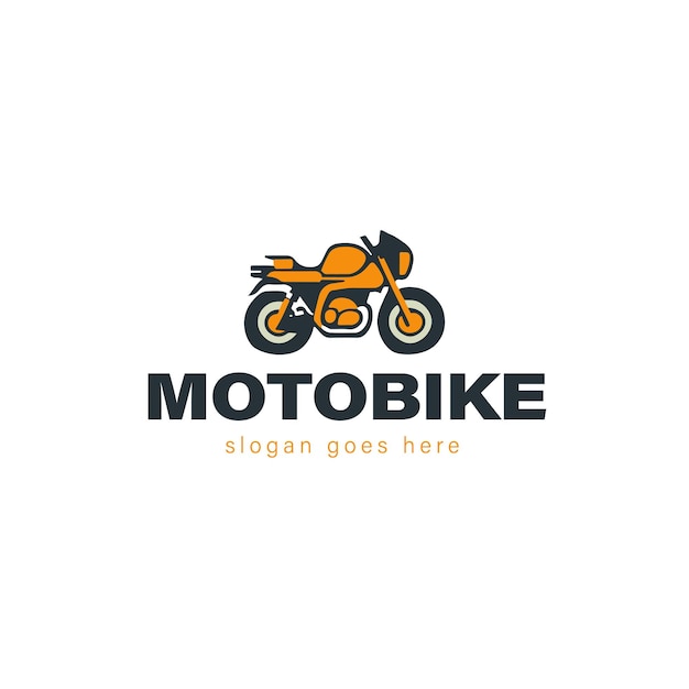 Diseño de logotipo vectorial de moto
