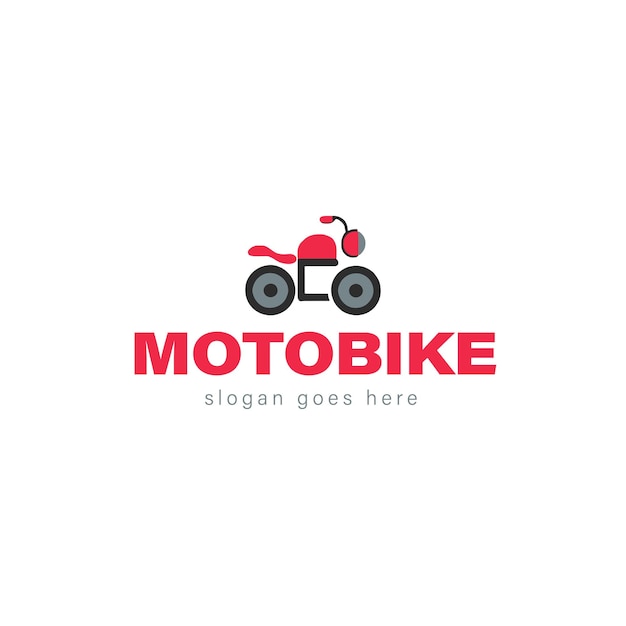 Diseño de logotipo vectorial de moto