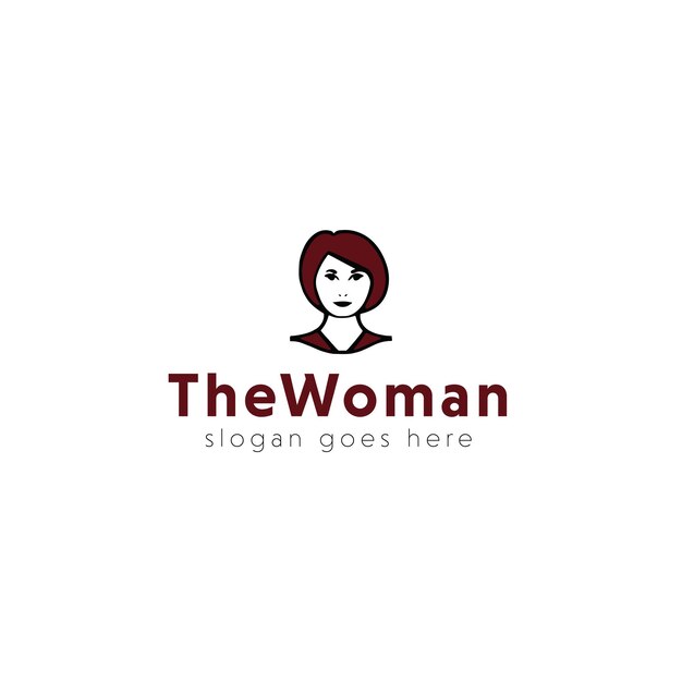 Diseño de logotipo vectorial de mujeres