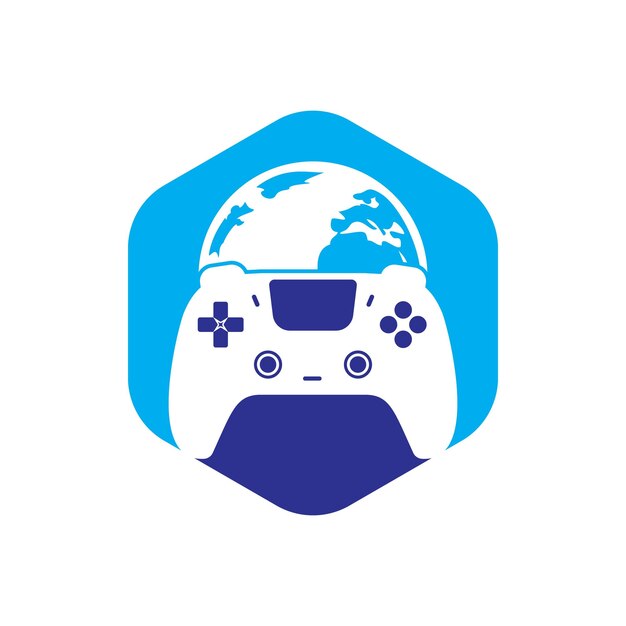 Diseño de logotipo vectorial del mundo del juego