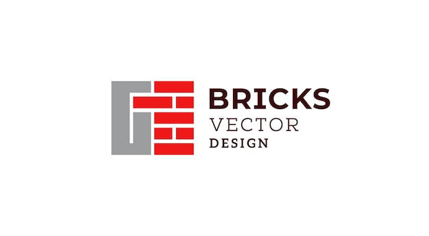 Diseño del logotipo vectorial de la pared de letras