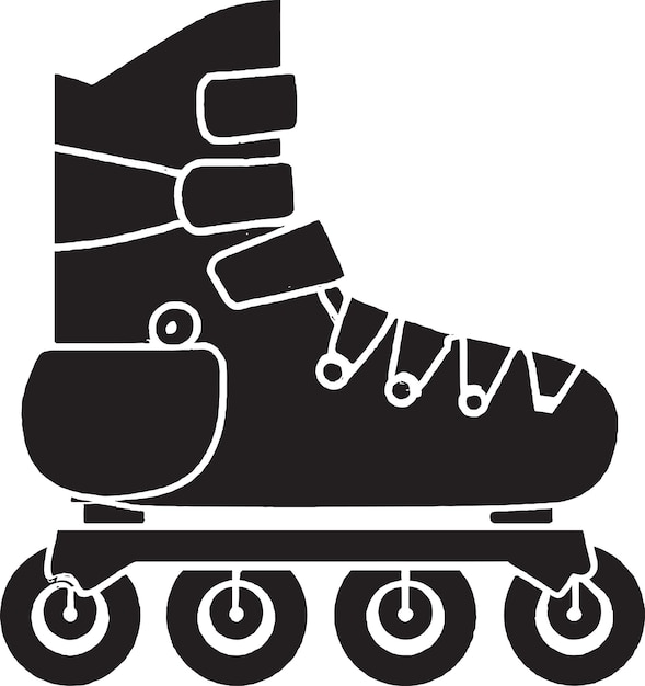 Diseño de logotipo vectorial de patines en línea