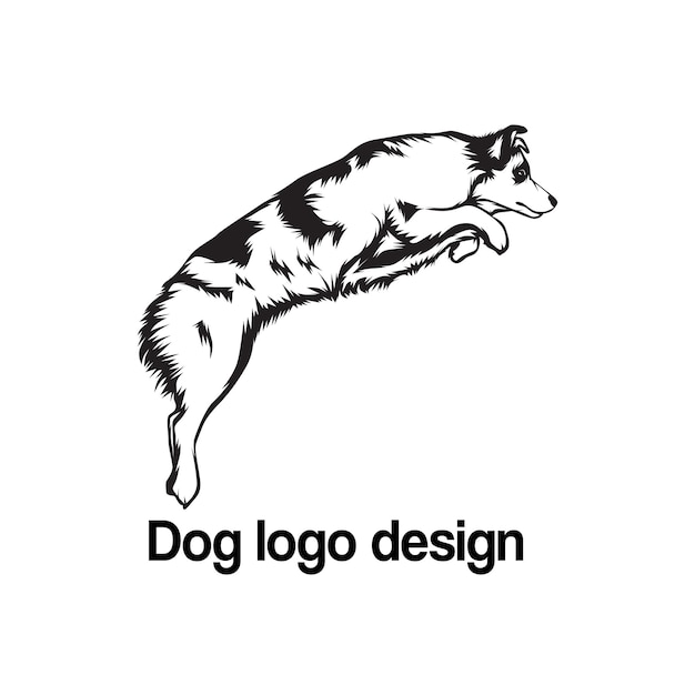Diseño del logotipo vectorial del perro