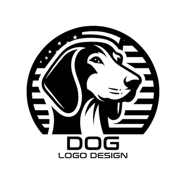 Vector diseño de logotipo vectorial para perros