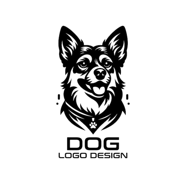 Diseño de logotipo vectorial para perros