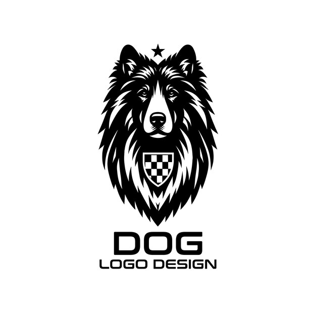 Diseño de logotipo vectorial para perros