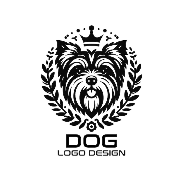 Diseño de logotipo vectorial para perros