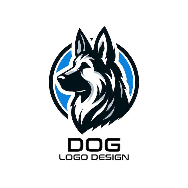 Diseño de logotipo vectorial para perros