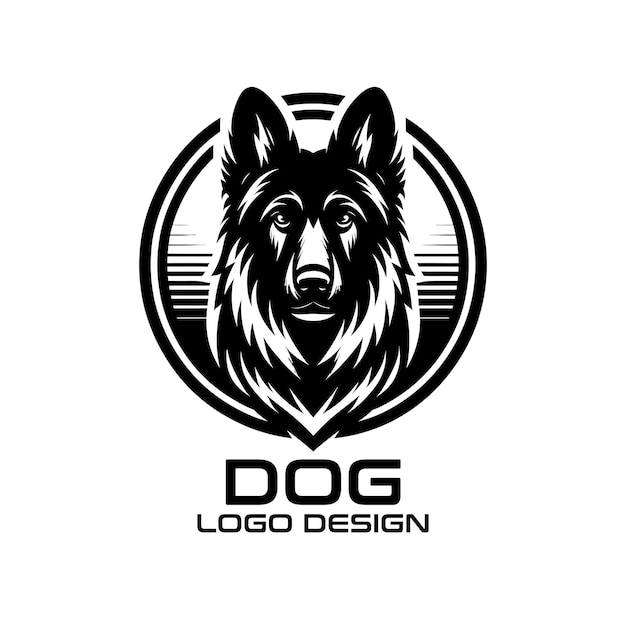 Diseño de logotipo vectorial para perros
