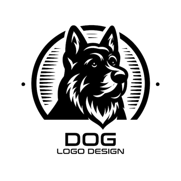 Diseño de logotipo vectorial para perros