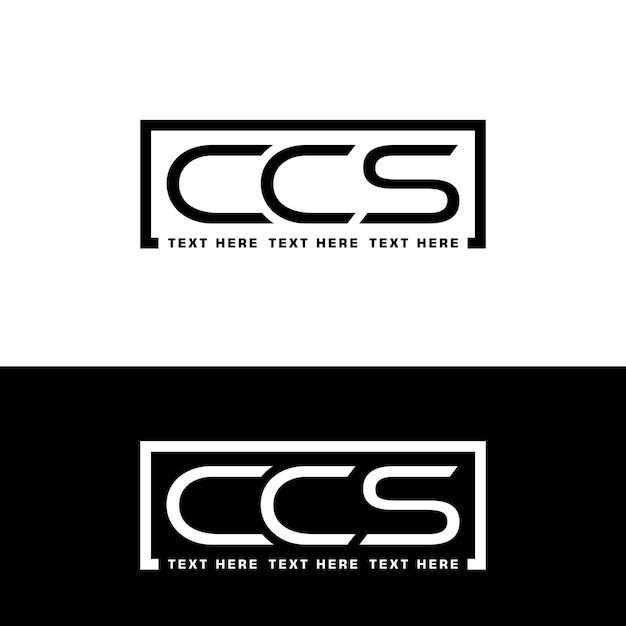 Diseño de logotipo vectorial plano ccs logotipo de marca y empresa