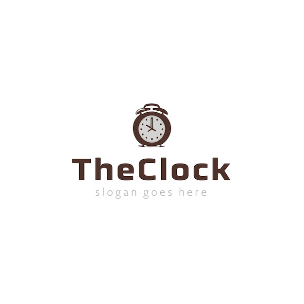 Vector diseño de logotipo vectorial de reloj