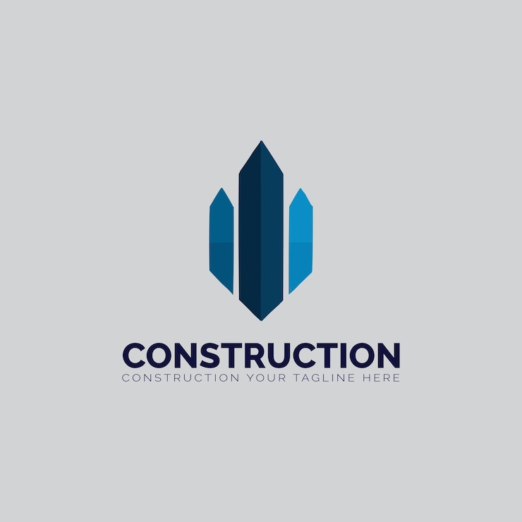 Vector diseño de logotipo vectorial de reparación de bienes raíces en edificios de construcción