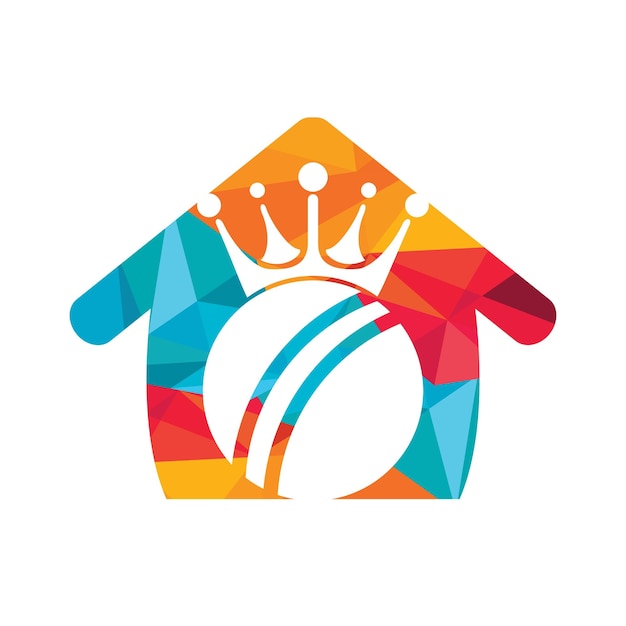 Diseño del logotipo vectorial del rey del cricket