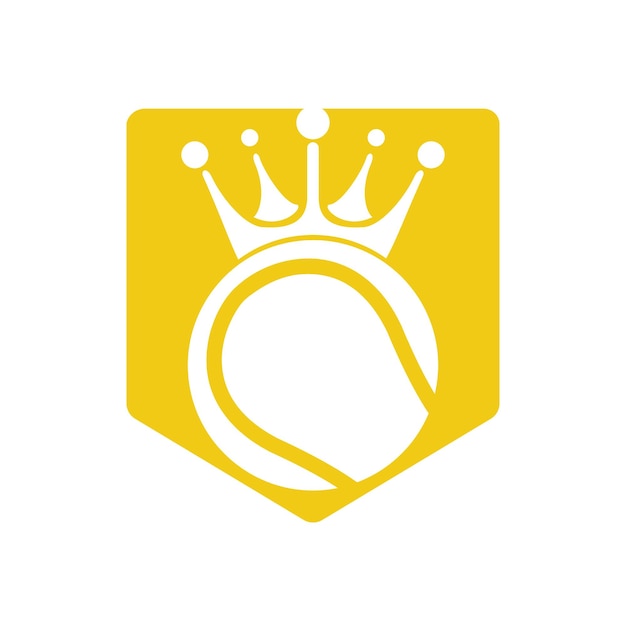 Diseño del logotipo vectorial del rey del tenis