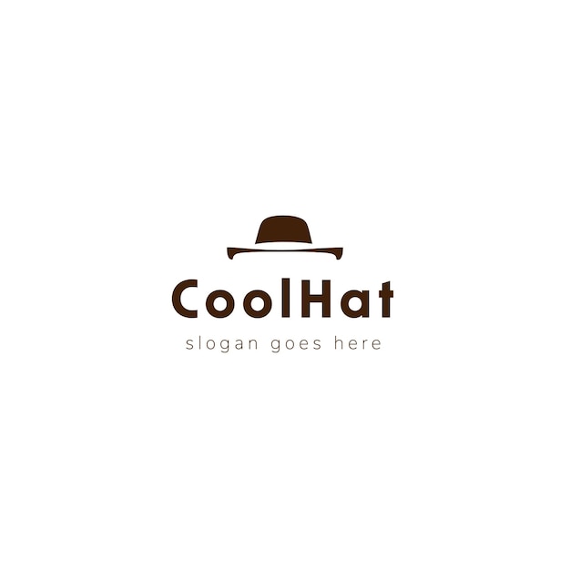 Diseño de logotipo vectorial de sombrero