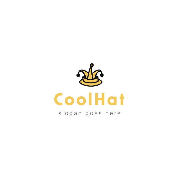 Diseño de logotipo vectorial de sombrero