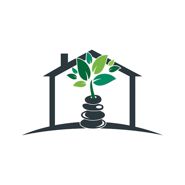 Diseño de logotipo vectorial de spa y meditación