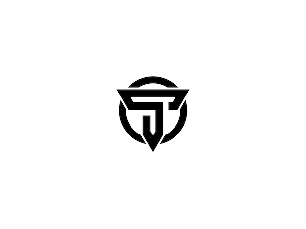 Diseño de logotipo vectorial st