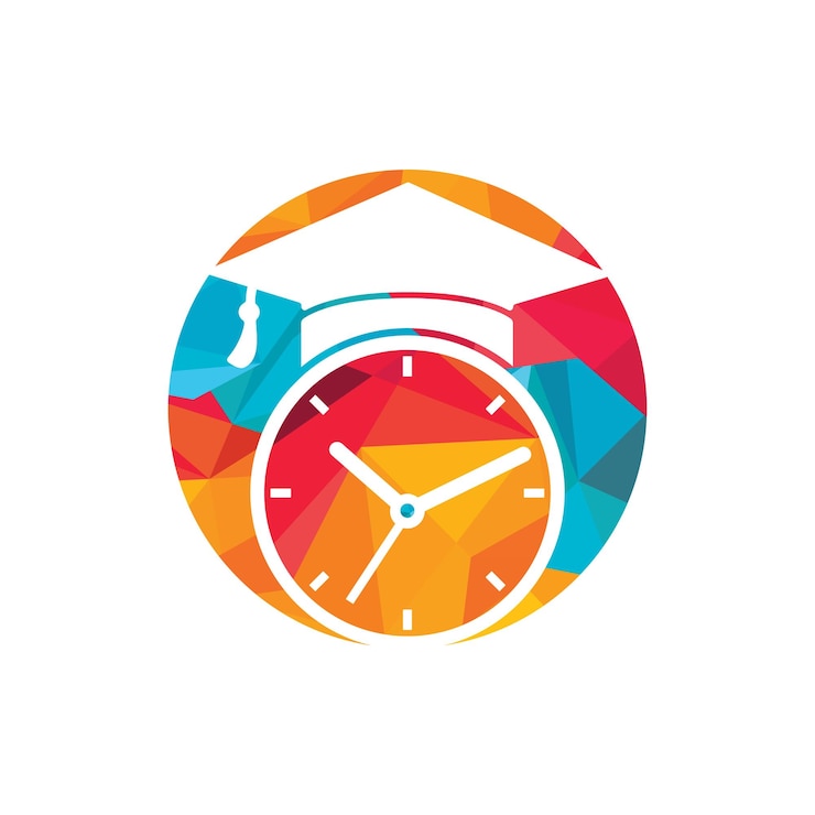 Vector diseño de logotipo vectorial de tiempo de estudio
