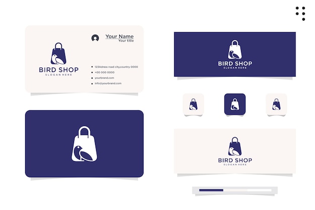 Diseño de logotipo vectorial para tienda de aves para mascotas