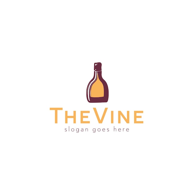 Diseño de logotipo vectorial de vid