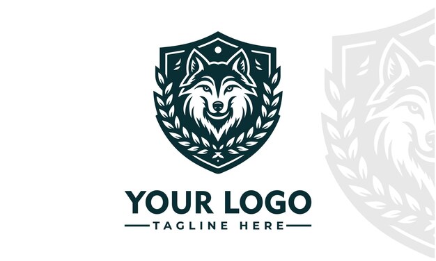 Diseño del logotipo vectorial de Wolf Vintage Vector del logotipo de Wolf para la identidad empresarial