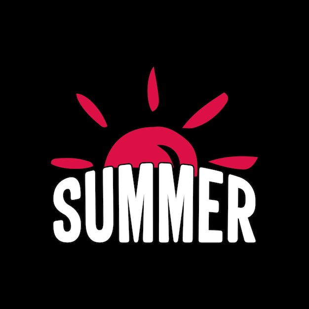Diseño del logotipo del verano