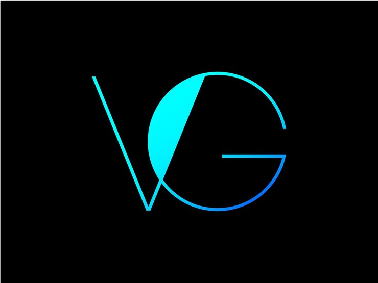 Vector diseño de logotipo vg