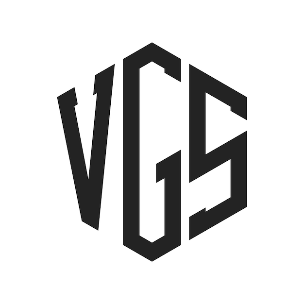 Diseño del logotipo de VGS Letra inicial VGS Monograma Logotipo con forma de hexágono