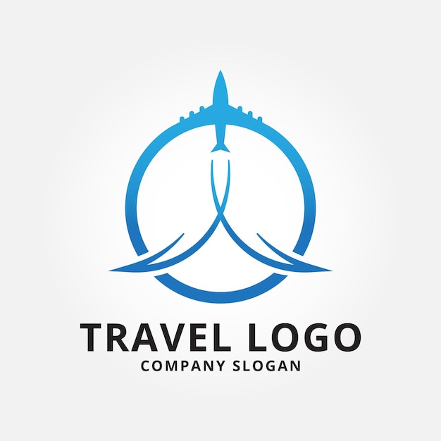 diseño de logotipo de viaje icono diseño de ilustración vectorial