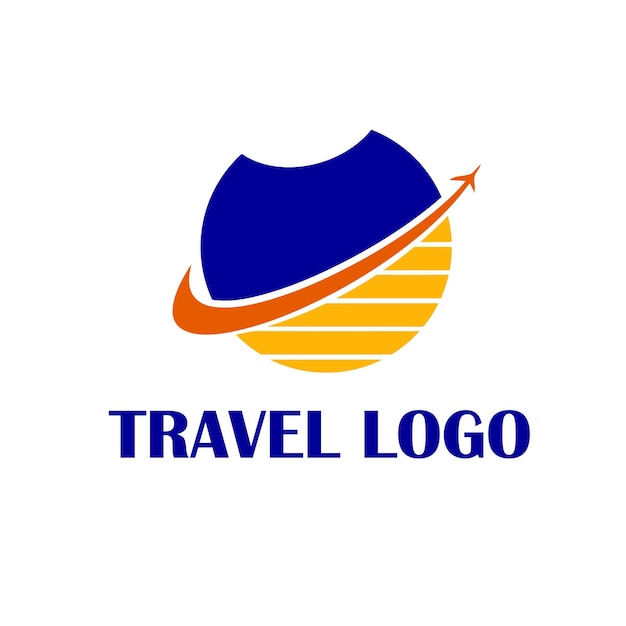 Vector diseño de logotipo de viaje simple