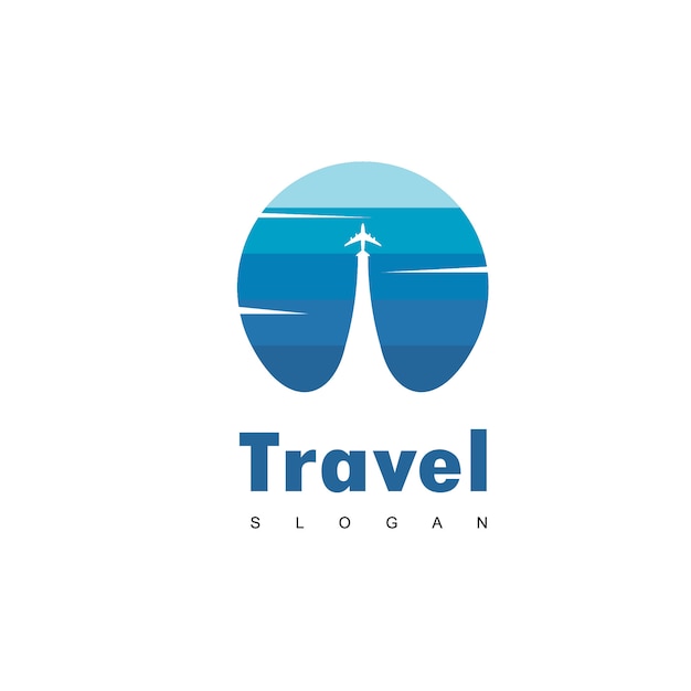 Diseño de logotipo de viaje